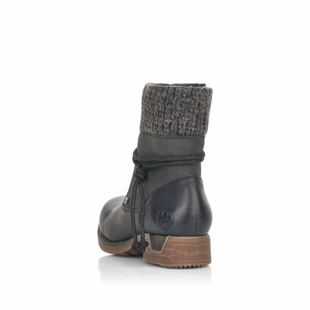 Rieker Women's Fee 79688-00 - Schwarz/Stromboli/Anthrazit