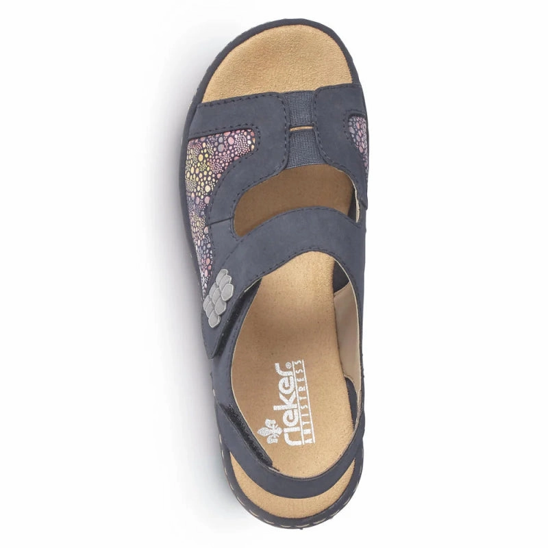 Rieker Women's Regina 65989-14 - Pacific/Ocean Flower