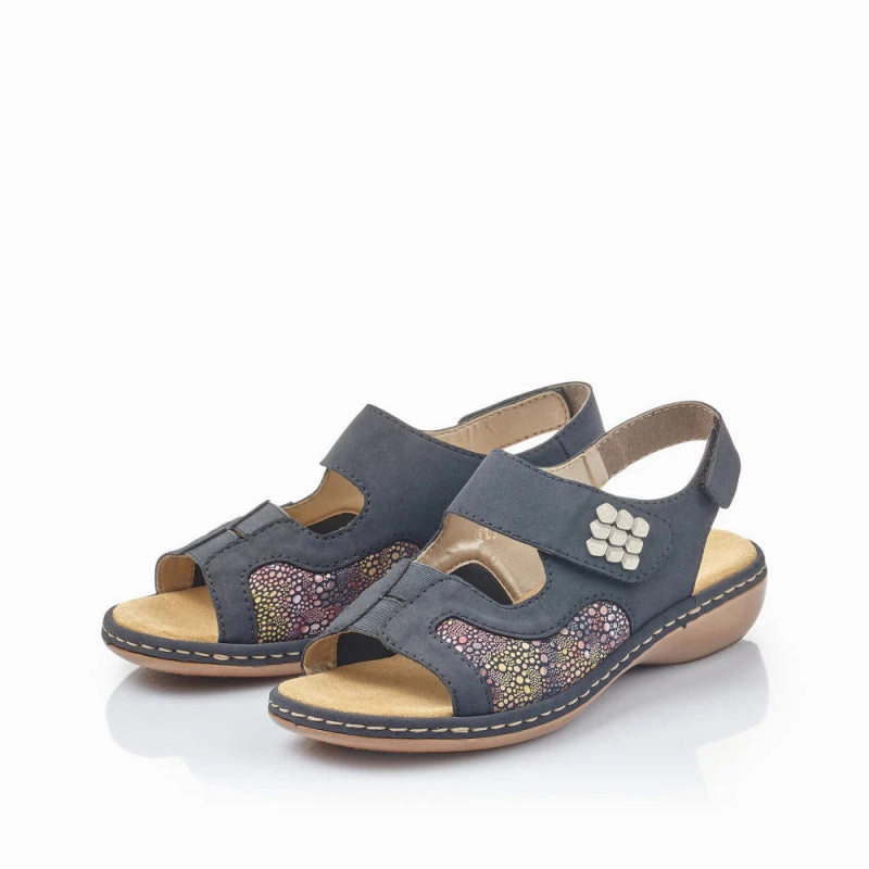 Rieker Women's Regina 65989-14 - Pacific/Ocean Flower