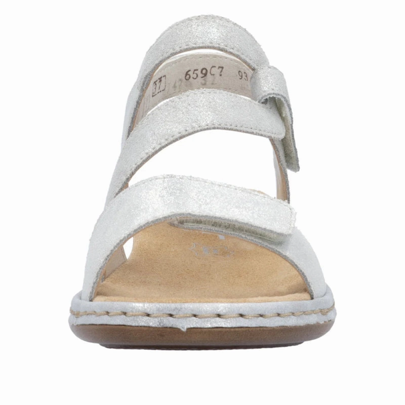 Rieker Women's Regina 659C7-93 - Silver