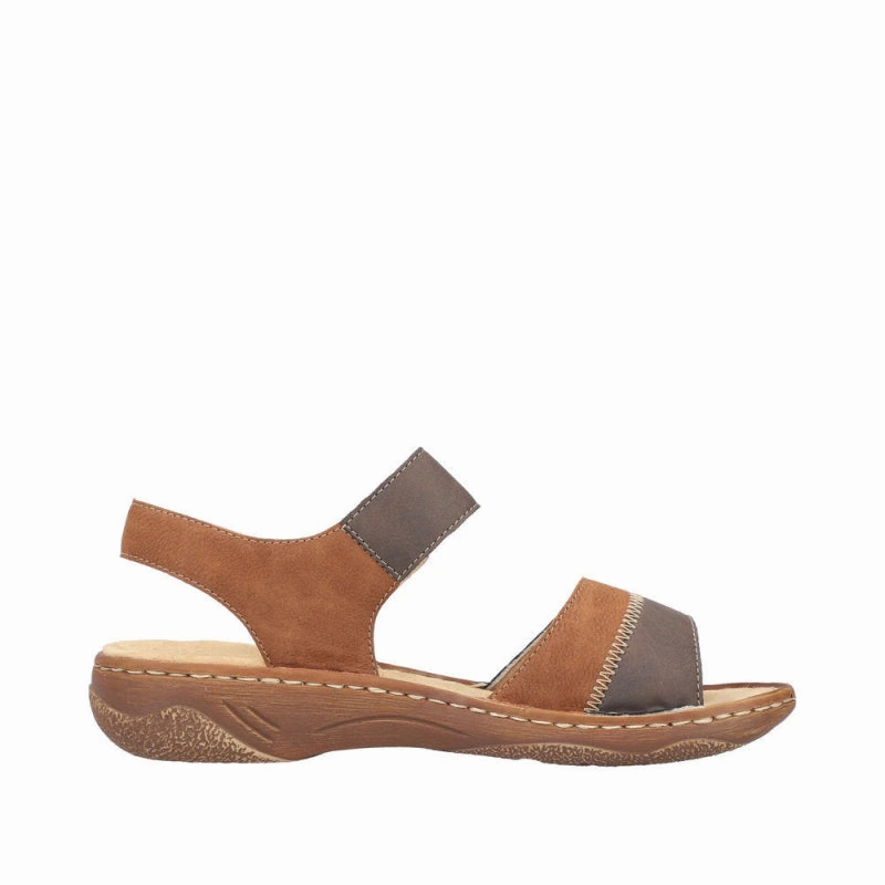 Rieker Women's Regina V2860-24 - Chocolate/Cognac