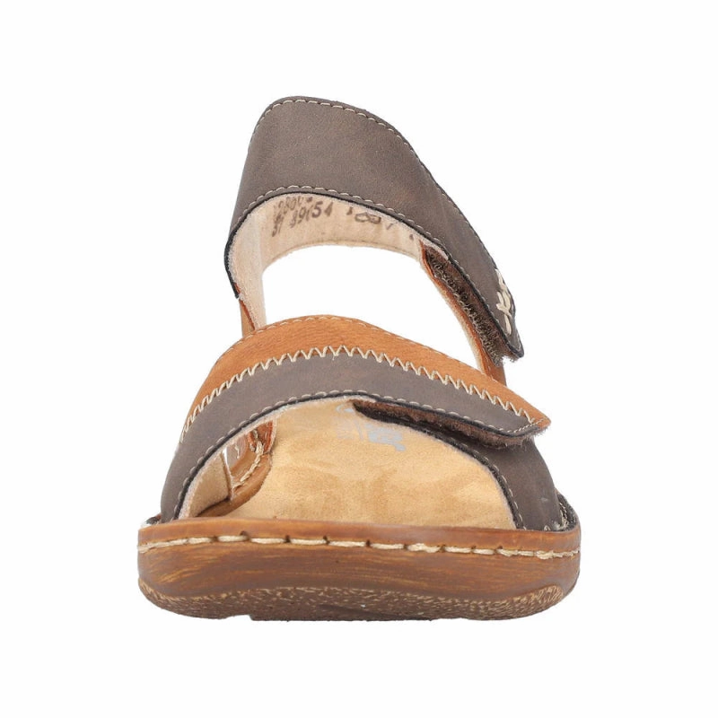Rieker Women's Regina V2860-24 - Chocolate/Cognac