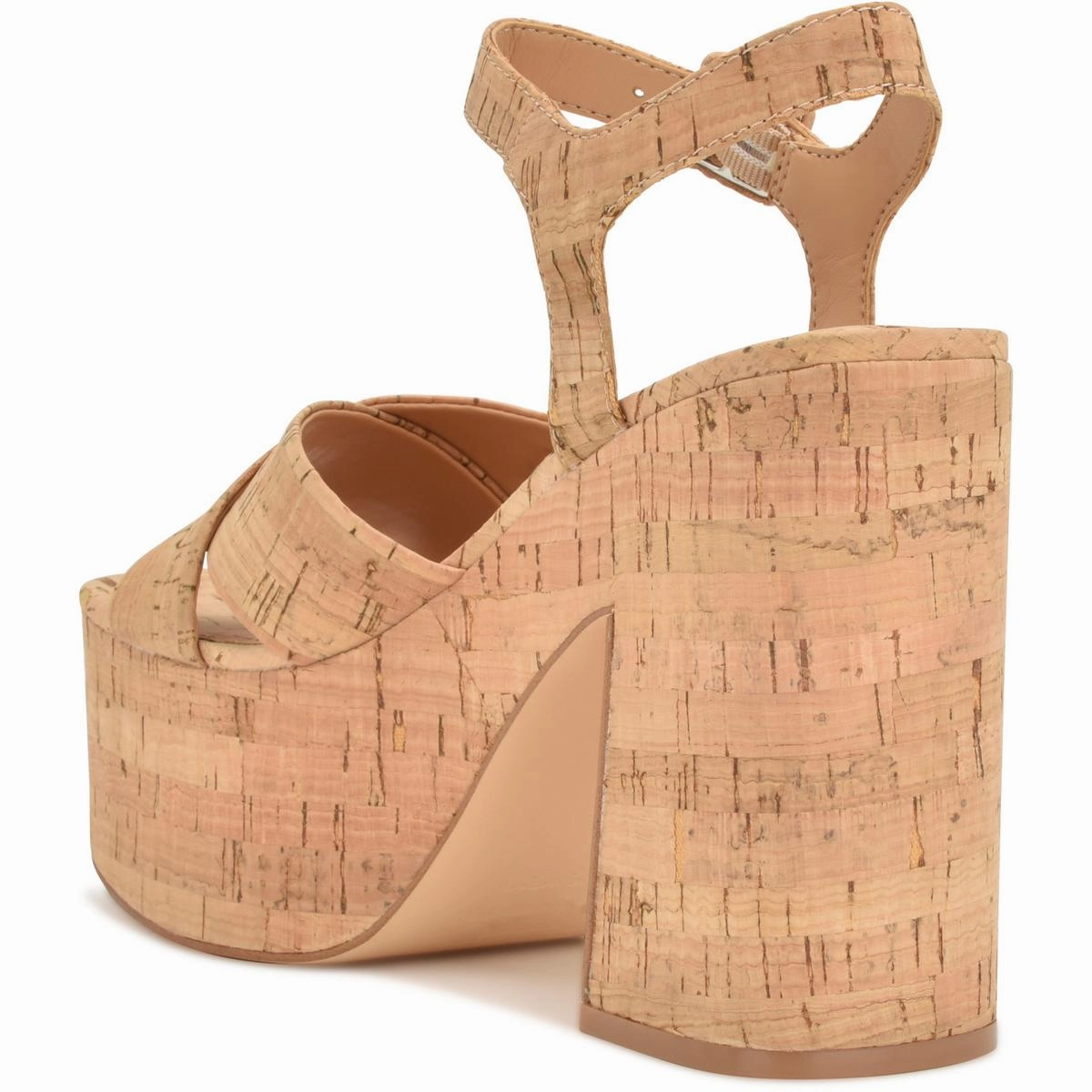RILAY5 Womens Laceless Man Made Platform Sandals