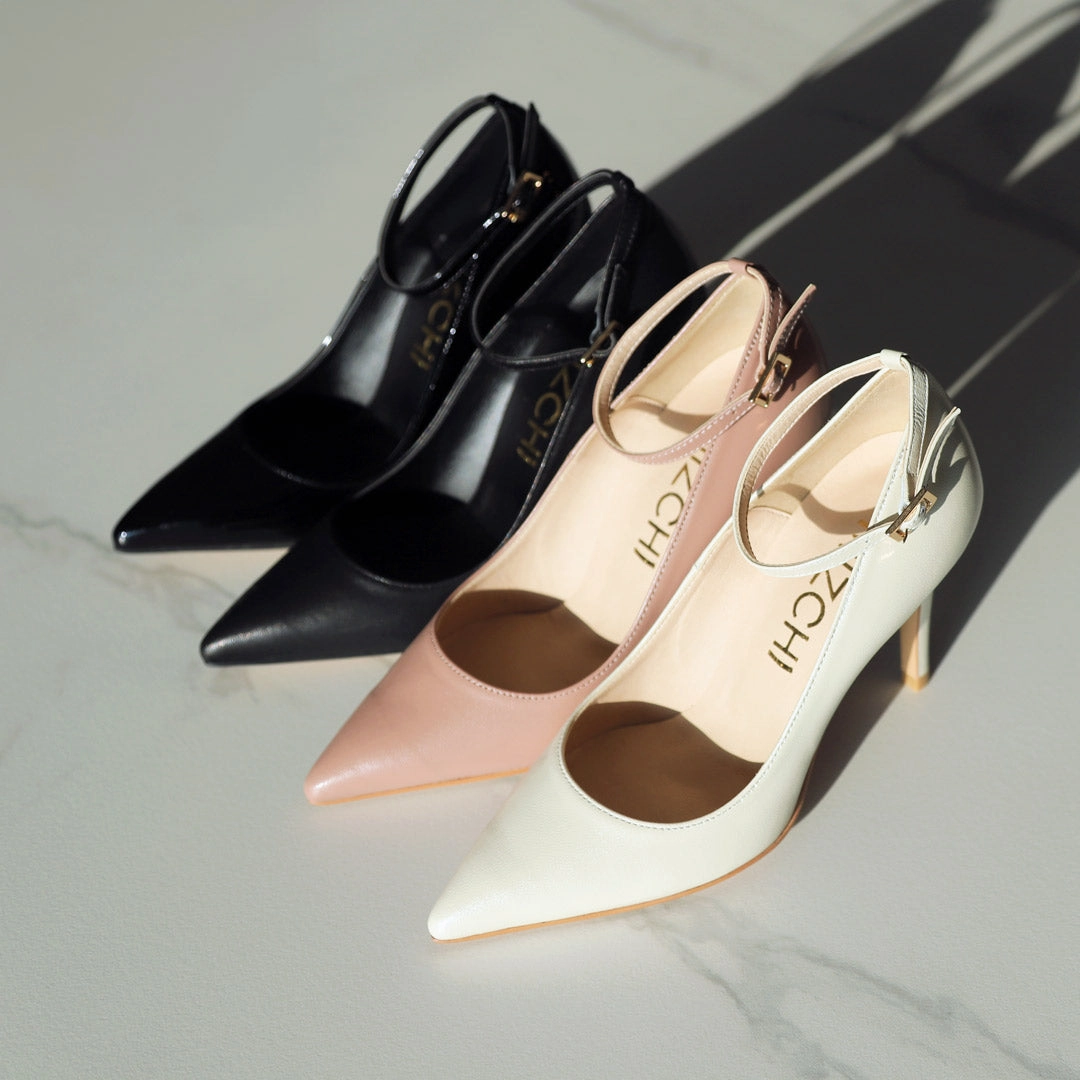 ROBIN BLACK PATENT- ankle strap