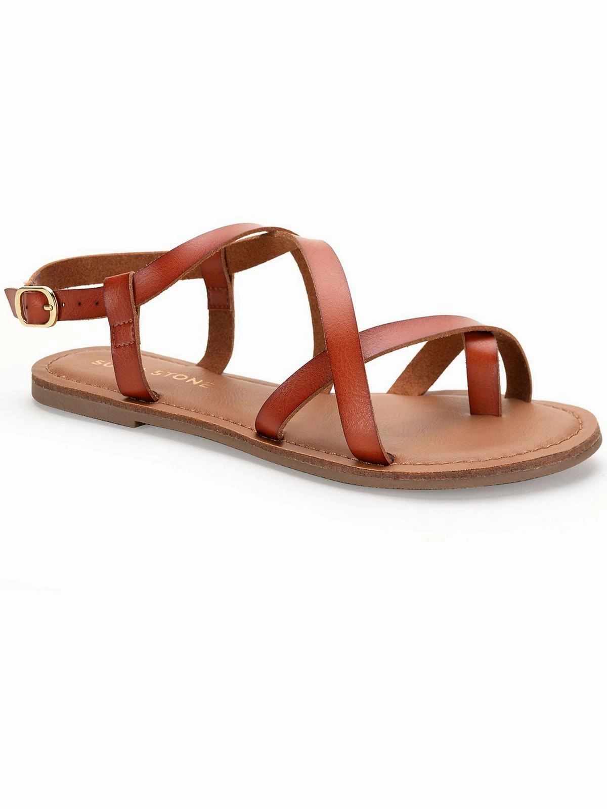 Roxxie  Womens Faux Leather Open Toe Strappy Sandals