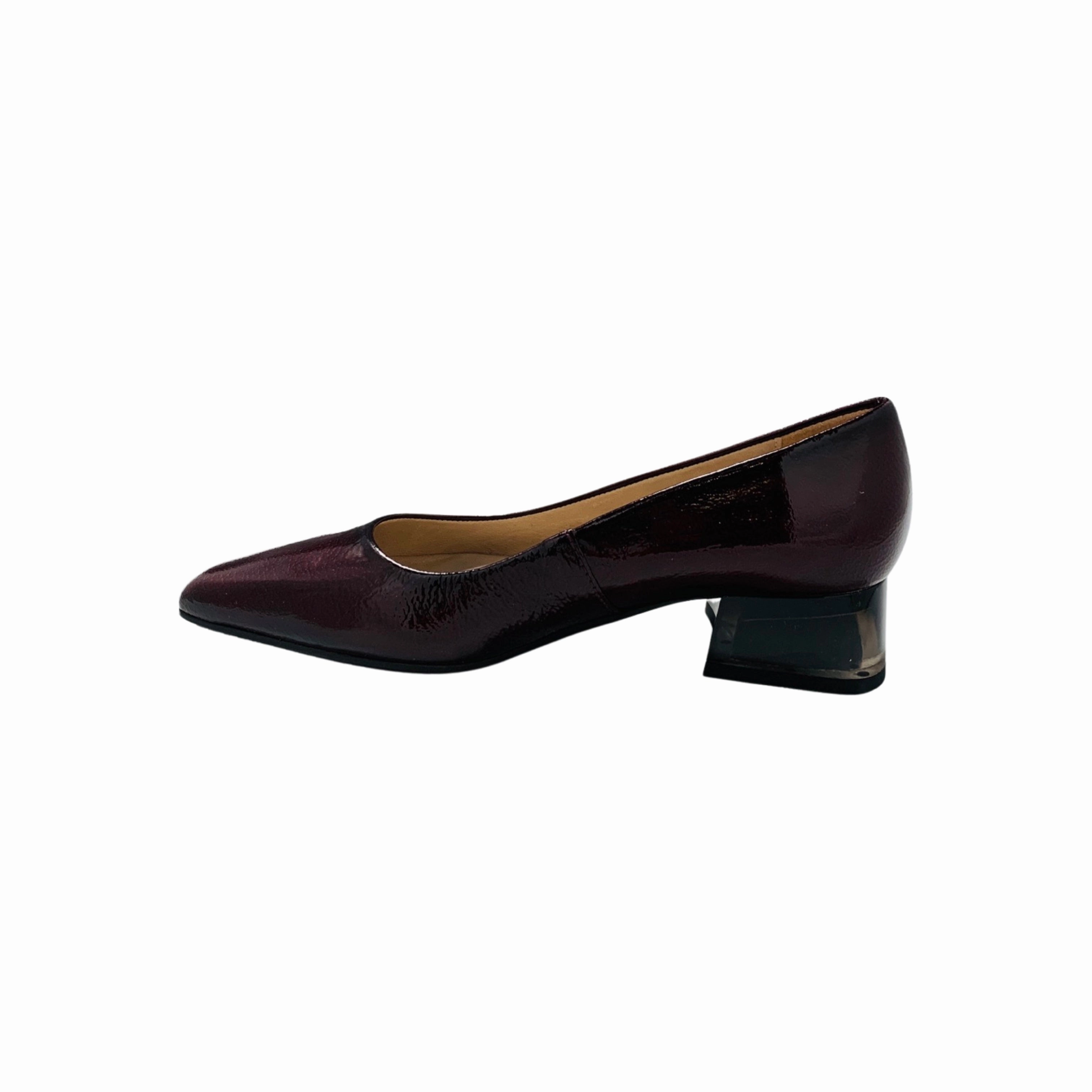 Sahara Burgundy Patent Pump