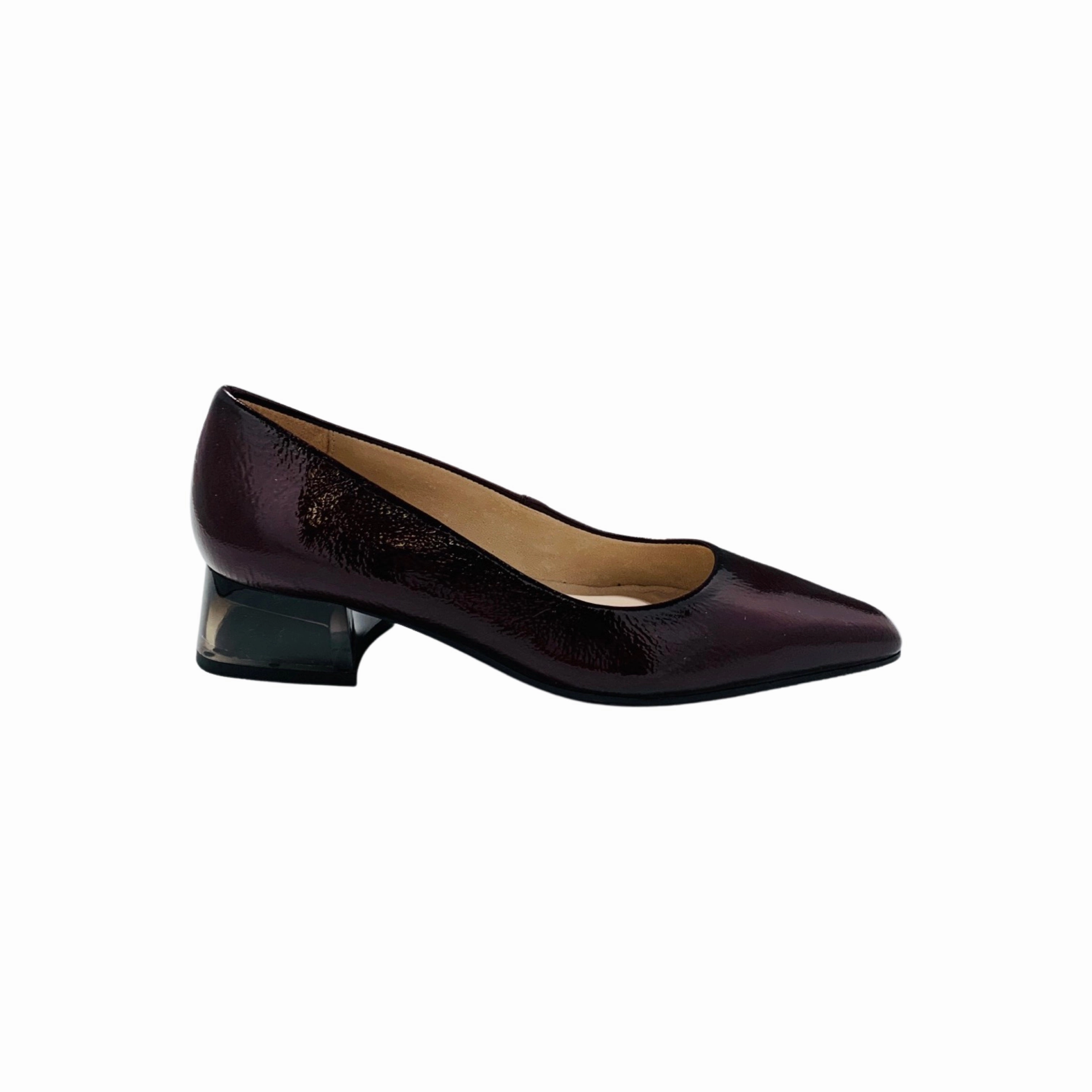 Sahara Burgundy Patent Pump