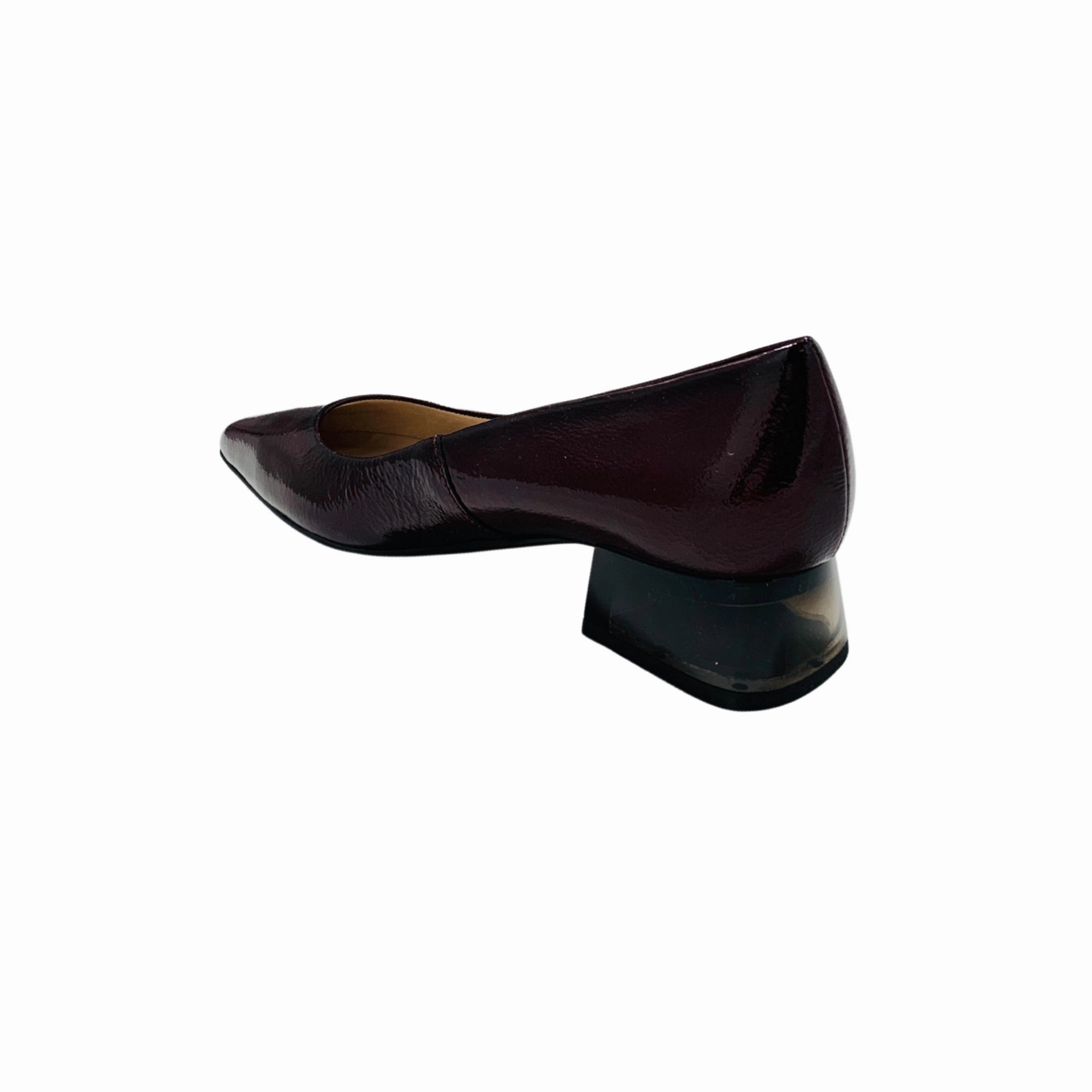 Sahara Burgundy Patent Pump