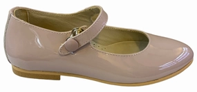 Shawn & Jeffery Antique Pink Patent Leather Girls Button Mary Jane