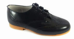 Shawn & Jeffery Black Designed Leather Dress Shoe
