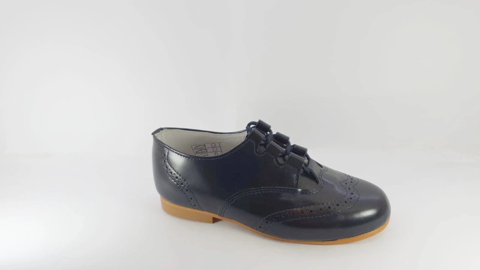 Shawn & Jeffery Black Designed Leather Dress Shoe