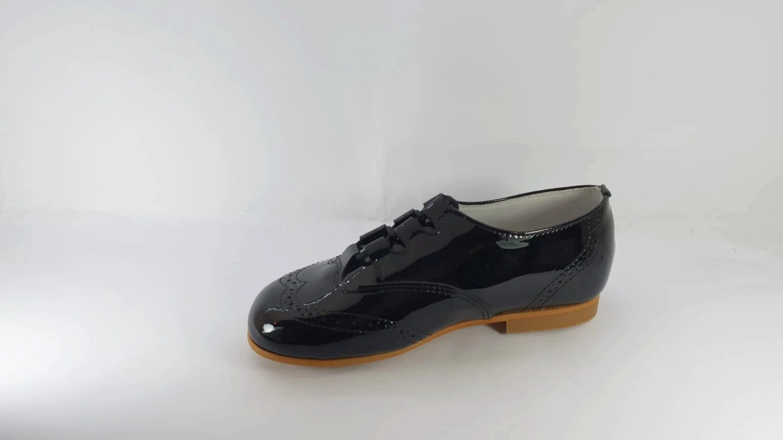 Shawn & Jeffery Black Designed Patent Dress Shoe