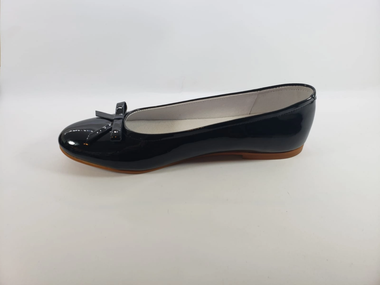Shawn & Jeffery Black Patent Flats