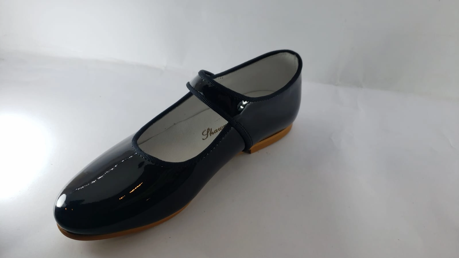 Shawn & Jeffery Black Patent Leather Girls Button Mary Jane