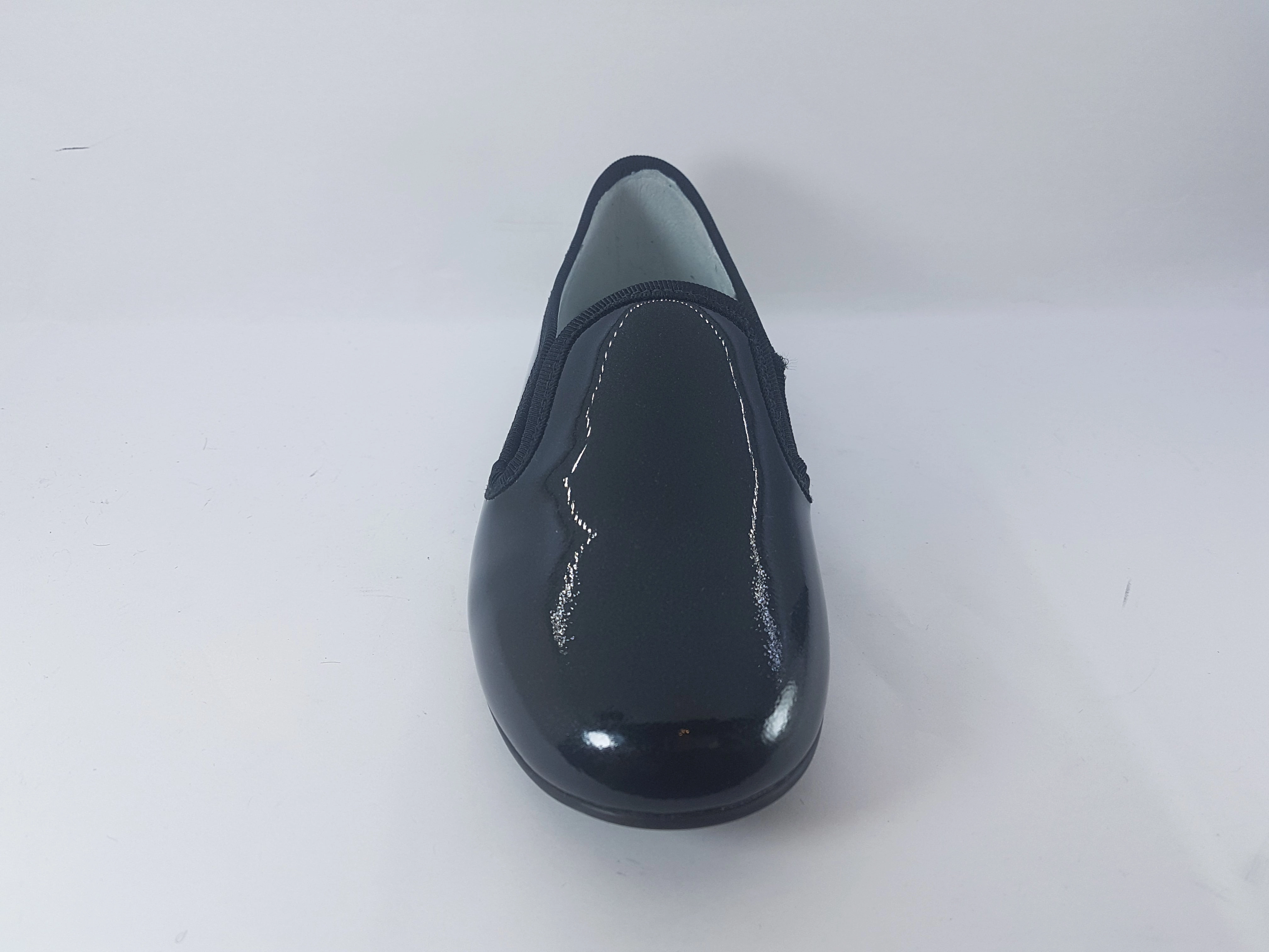 Shawn & Jeffery Black Patent Smoking Shoe