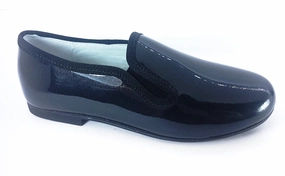 Shawn & Jeffery Black Patent Smoking Shoe