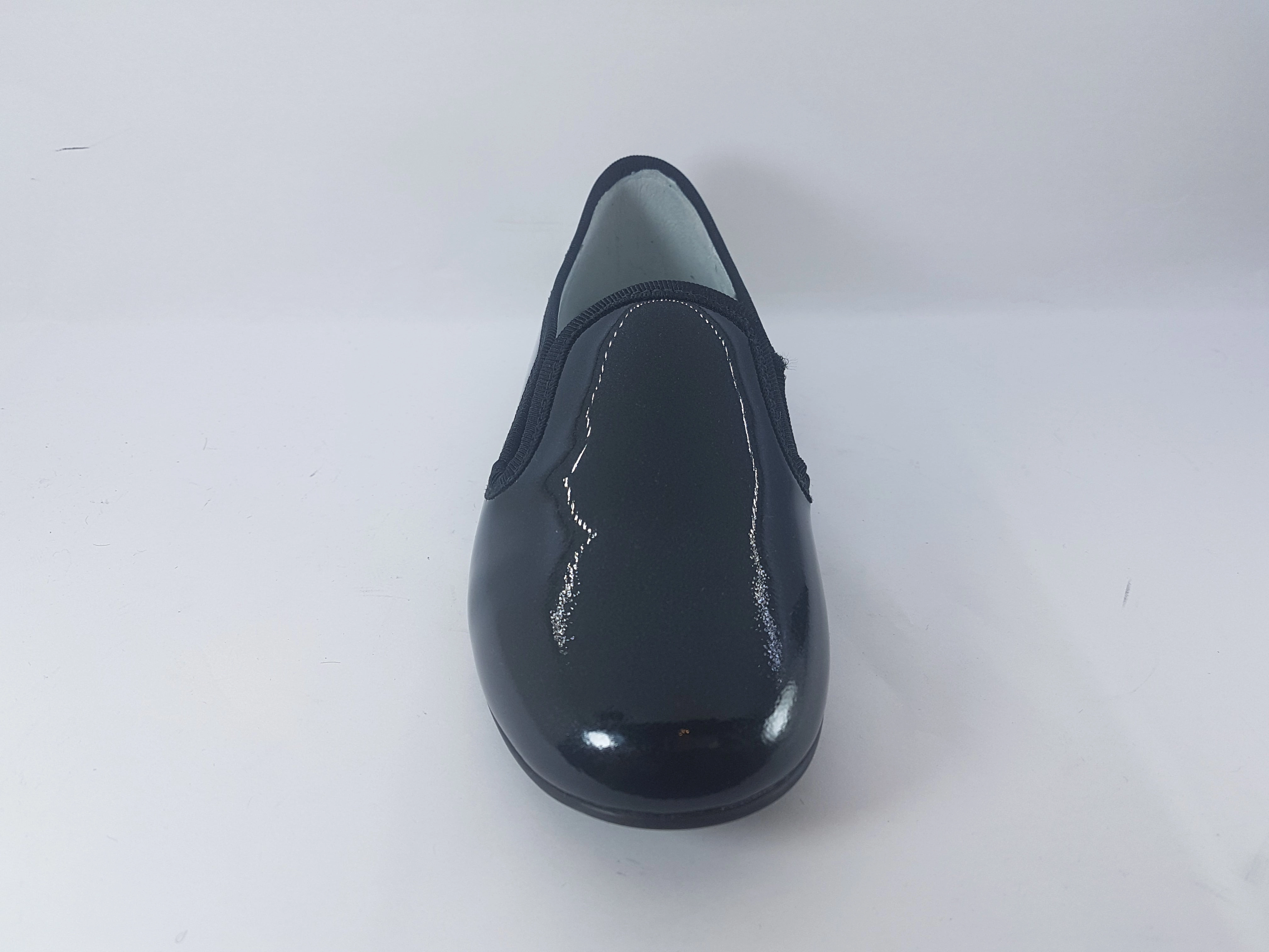 Shawn & Jeffery Black Patent Smoking Shoe