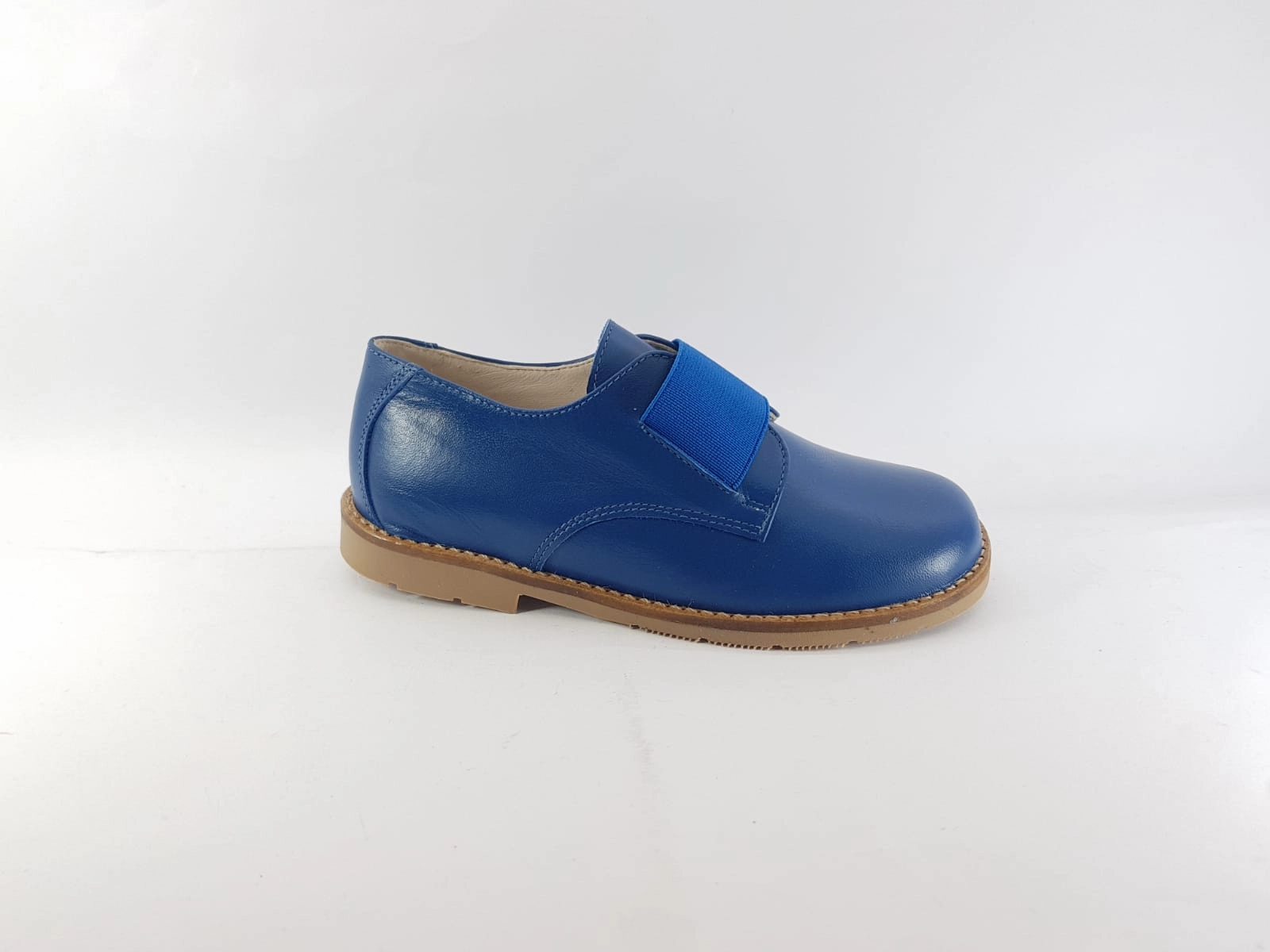 Shawn & Jeffery Blue Elastic Strapped Oxford