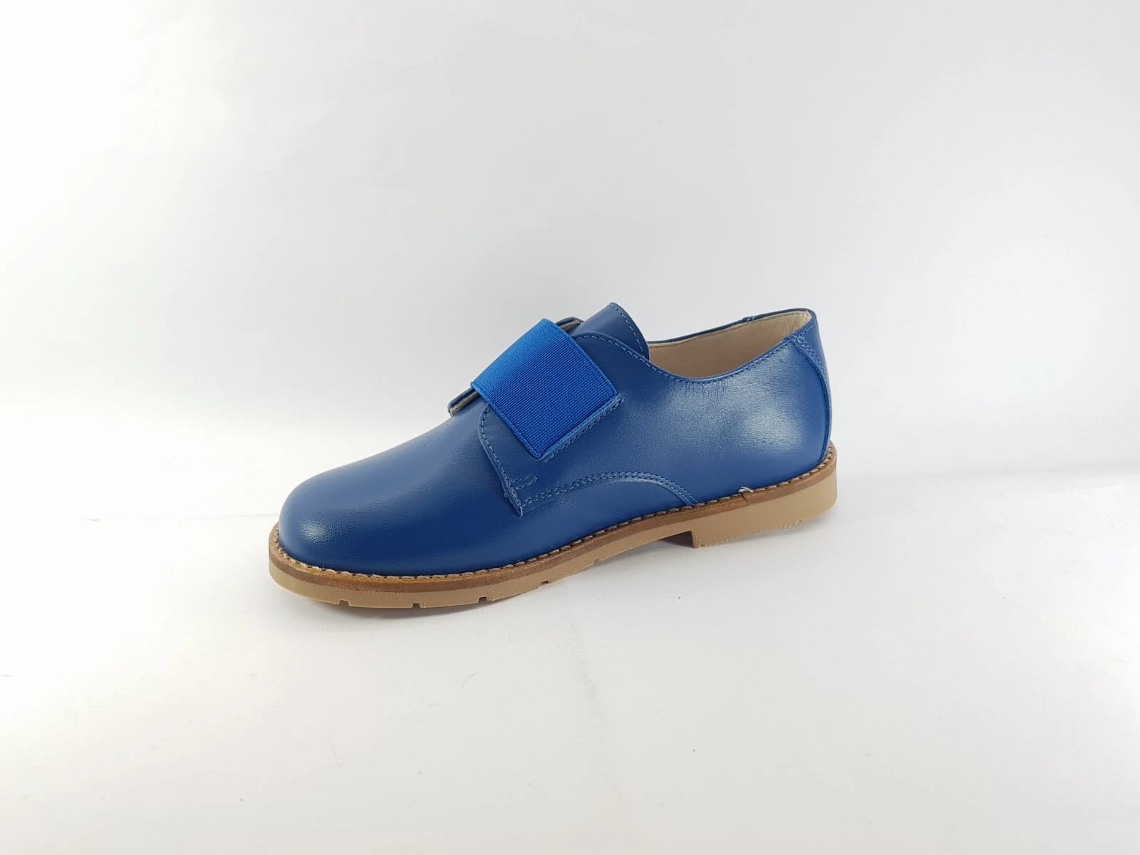 Shawn & Jeffery Blue Elastic Strapped Oxford
