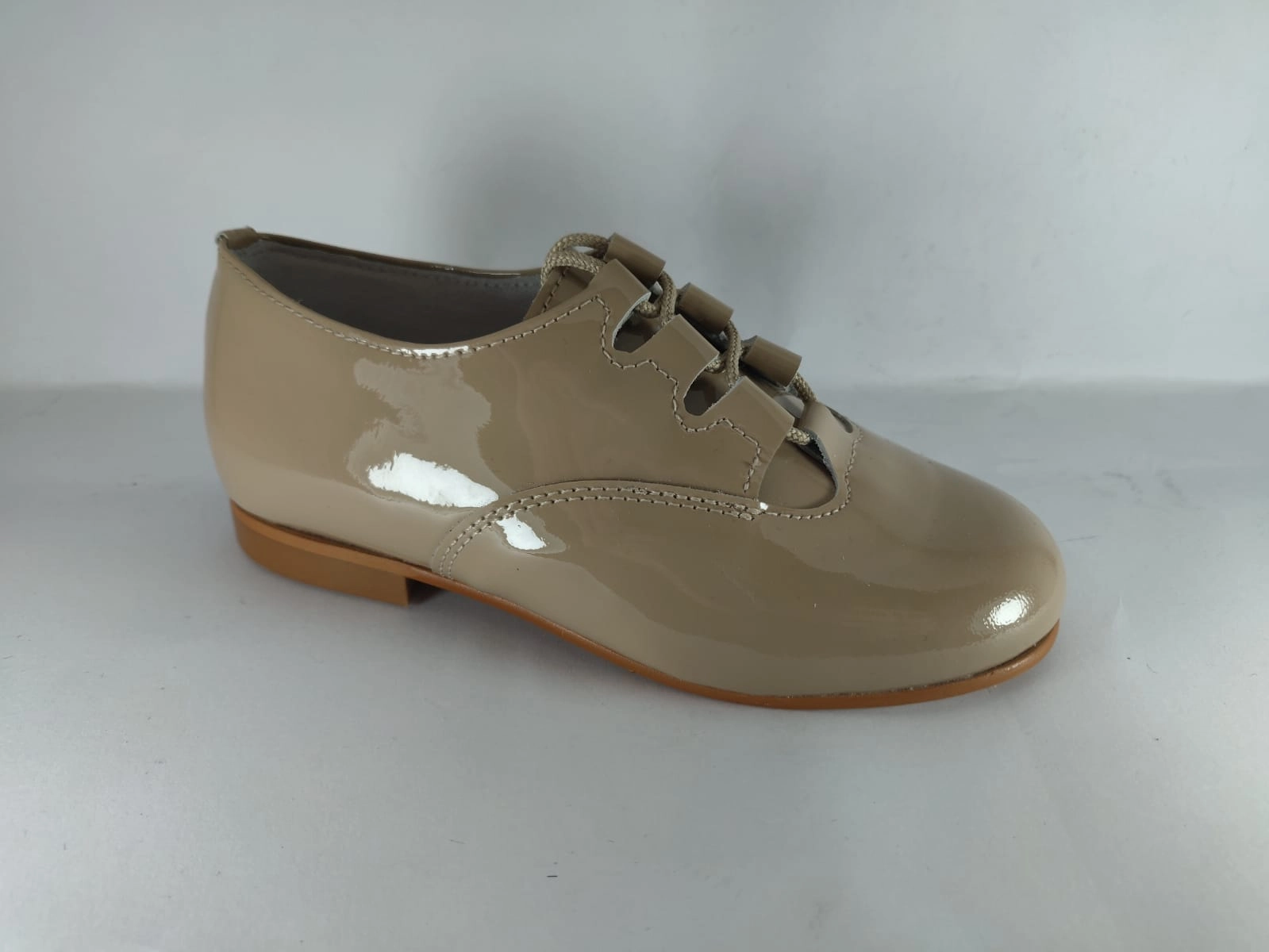 Shawn & Jeffery Camel Patent Dress Shoe