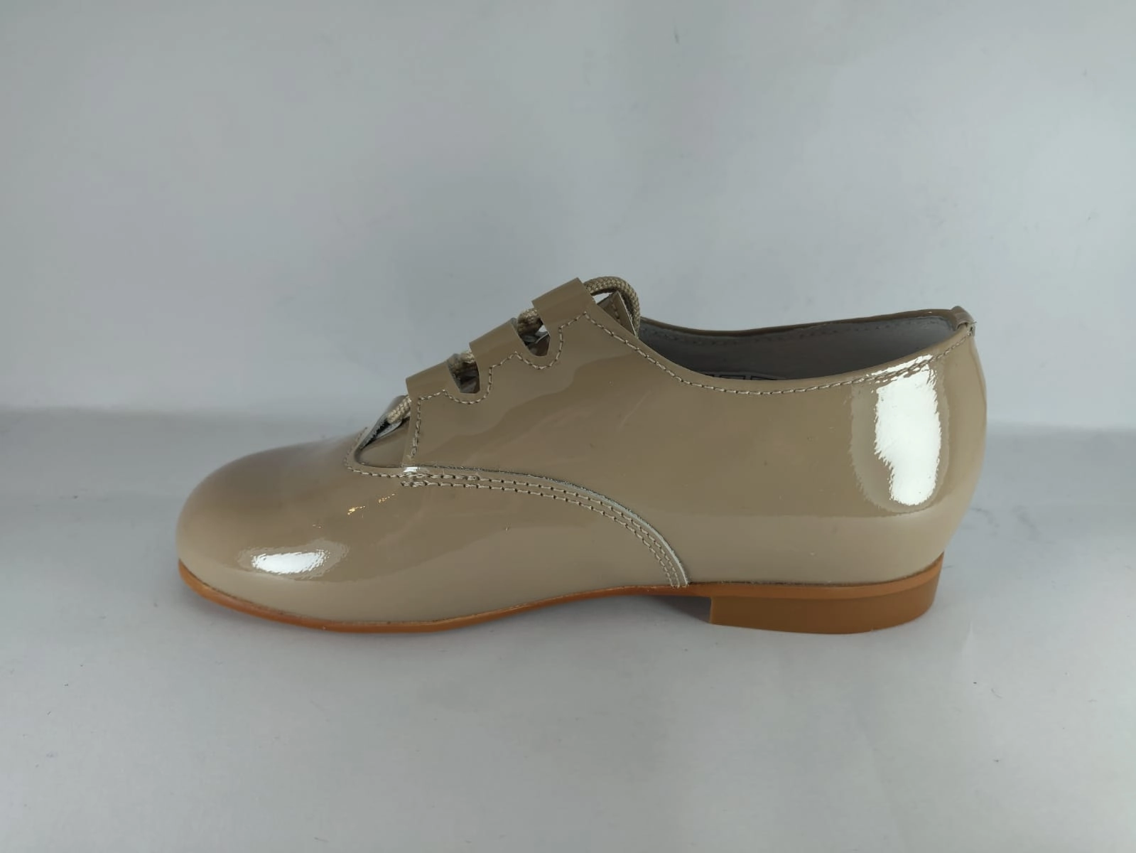 Shawn & Jeffery Camel Patent Dress Shoe