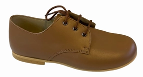 Shawn & Jeffery Camel Roble Leather Classic Oxford Dress Shoe