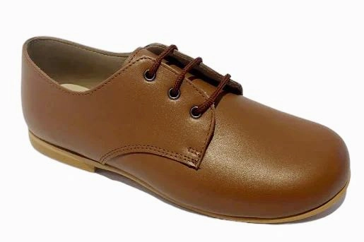 Shawn & Jeffery Camel Roble Leather Classic Oxford Dress Shoe