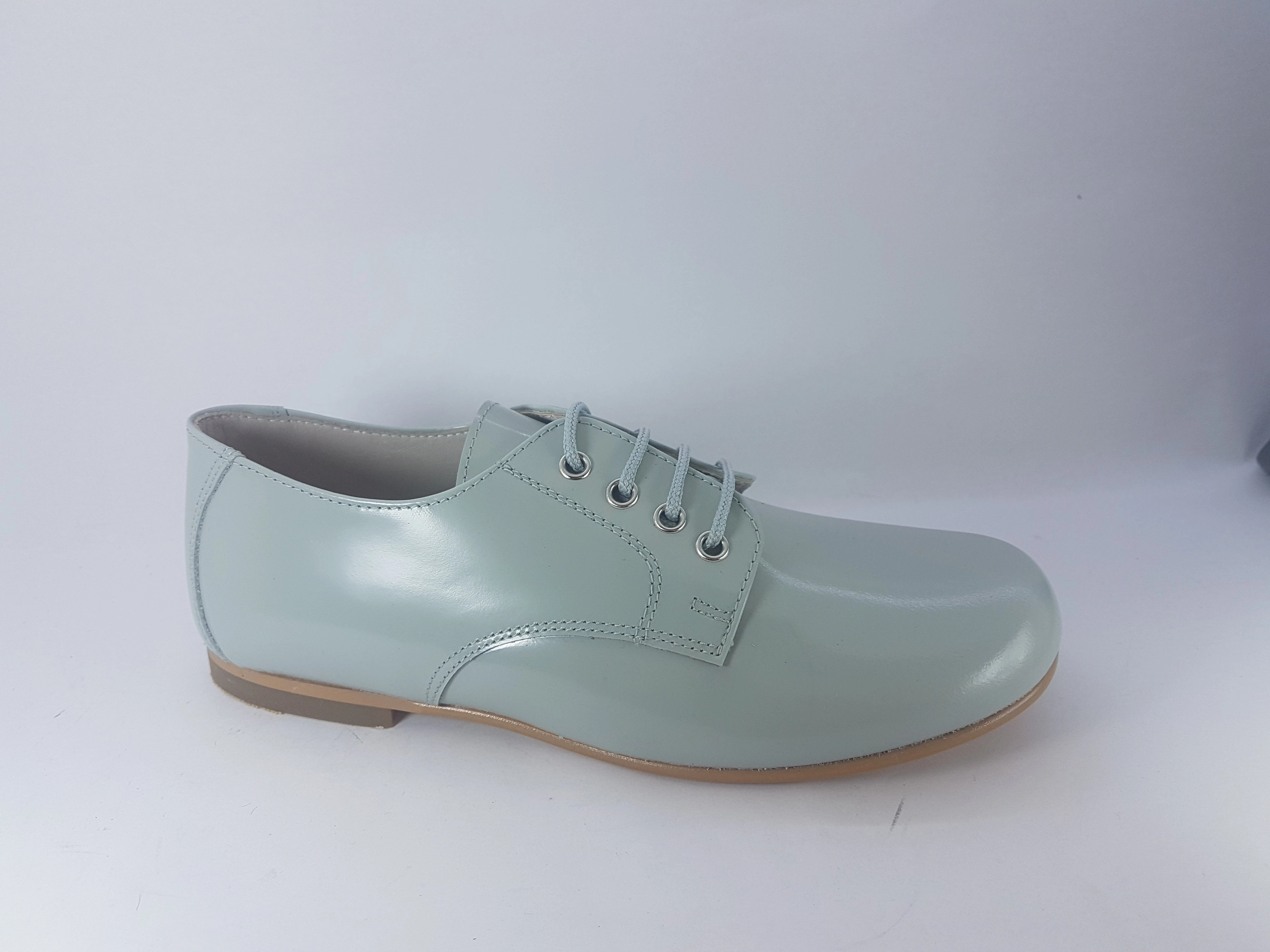 Shawn & Jeffery Grey Leather Oxford Dress Shoes