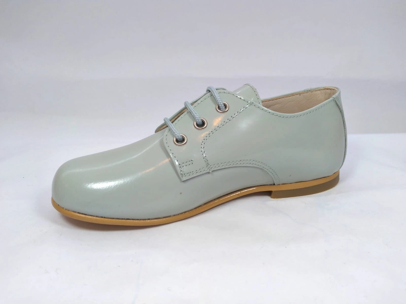 Shawn & Jeffery Grey Leather Oxford Dress Shoes
