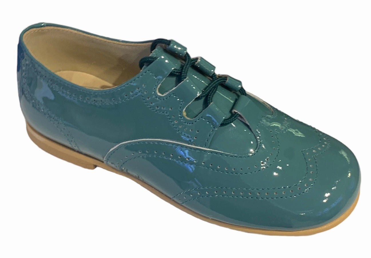 Shawn & Jeffery Jezabel Patent Leather Wingtip Design Oxford Shoe