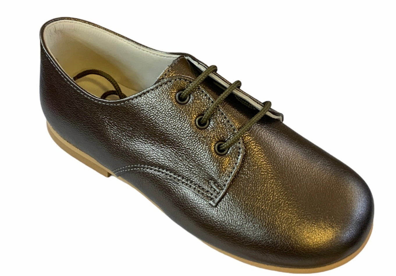 Shawn & Jeffery Laminado Ocre Leather Classic Oxford Dress Shoe