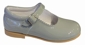 Shawn & Jeffery Light Grey Patent Mary Jane