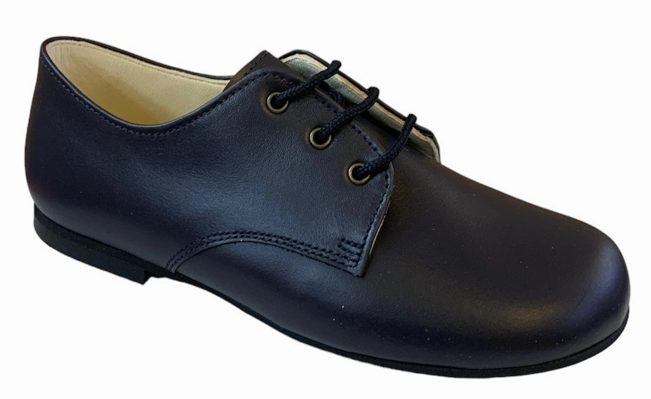 Shawn & Jeffery Navy Leather Classic Oxford Dress Shoe