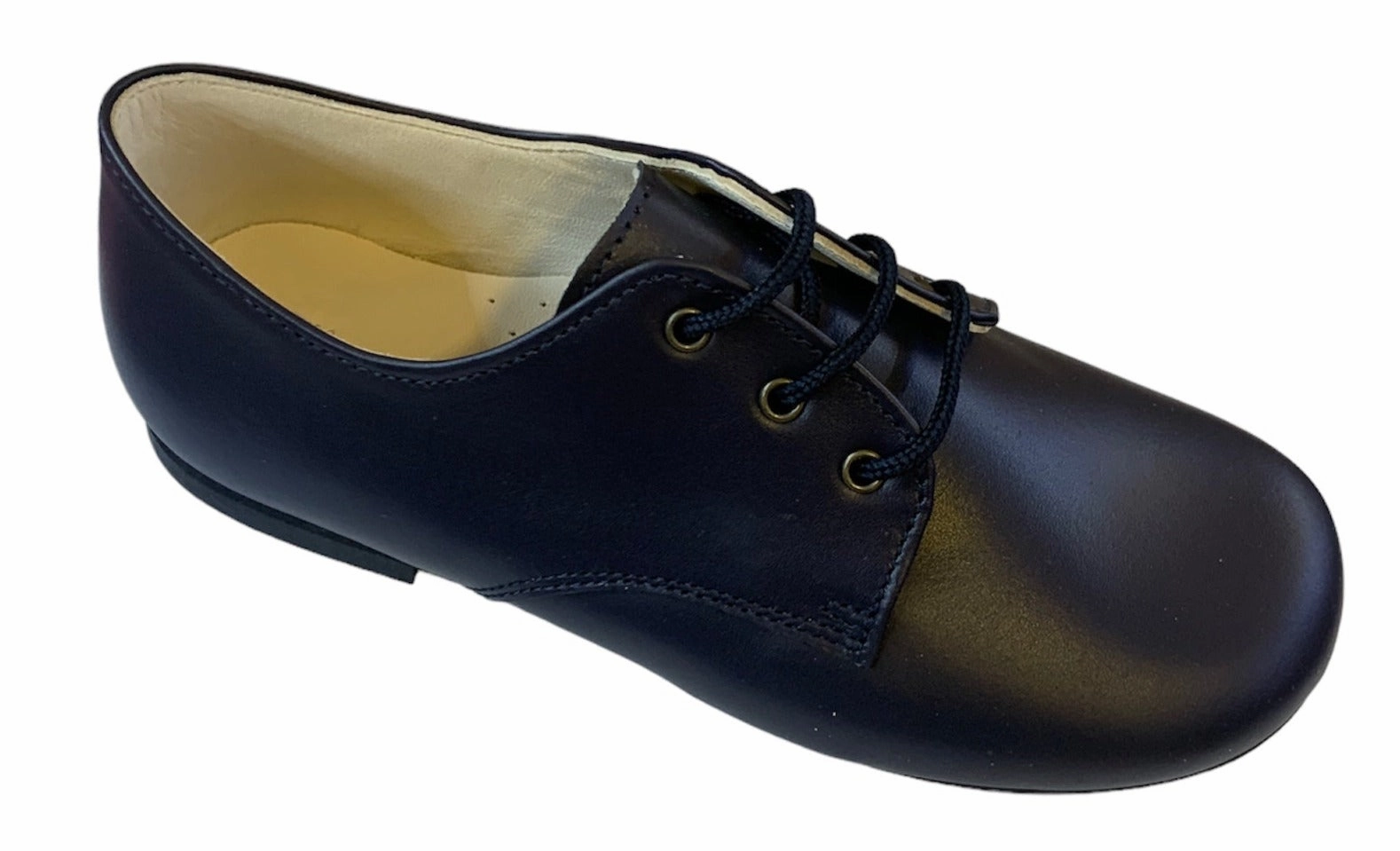 Shawn & Jeffery Navy Leather Classic Oxford Dress Shoe