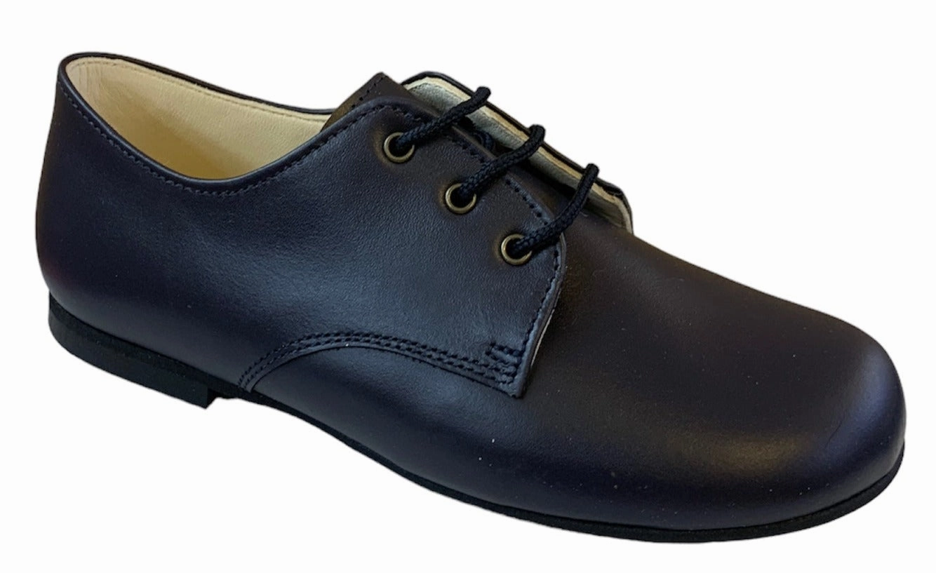 Shawn & Jeffery Navy Leather Classic Oxford Dress Shoe