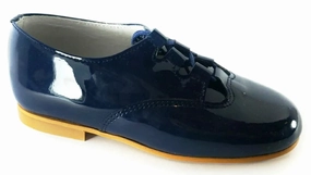 Shawn & Jeffery Navy Patent Leather Dress Shoe