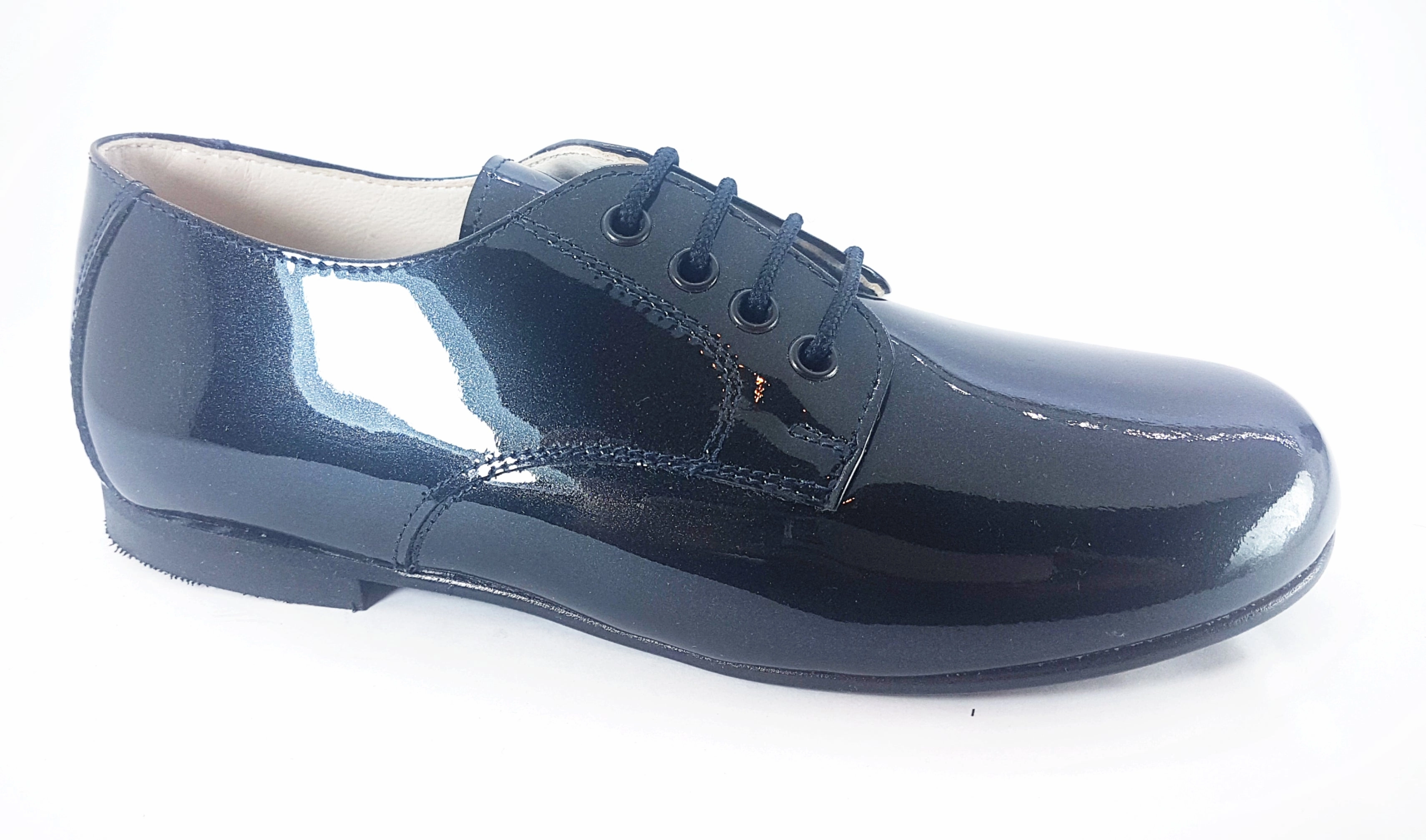 Shawn & Jeffery Navy Patent Leather Dress Shoe