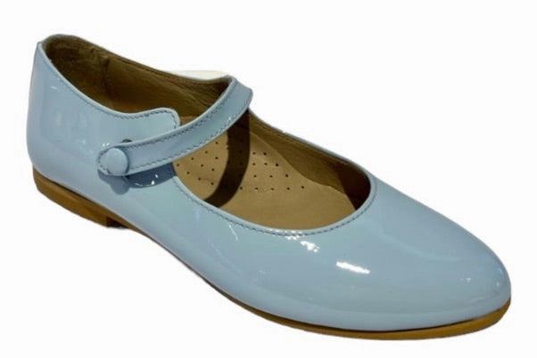 Shawn & Jeffery Nube Cloud Pale Blue Patent Leather Mary Jane