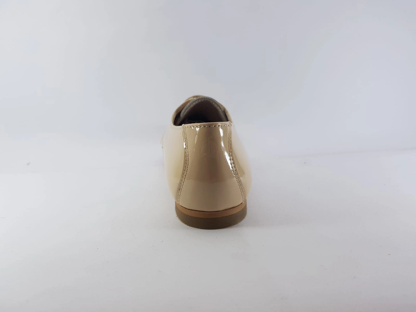 Shawn & Jeffery Patent Cream Narrow Dress Shoes
