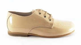 Shawn & Jeffery Patent Cream Narrow Dress Shoes