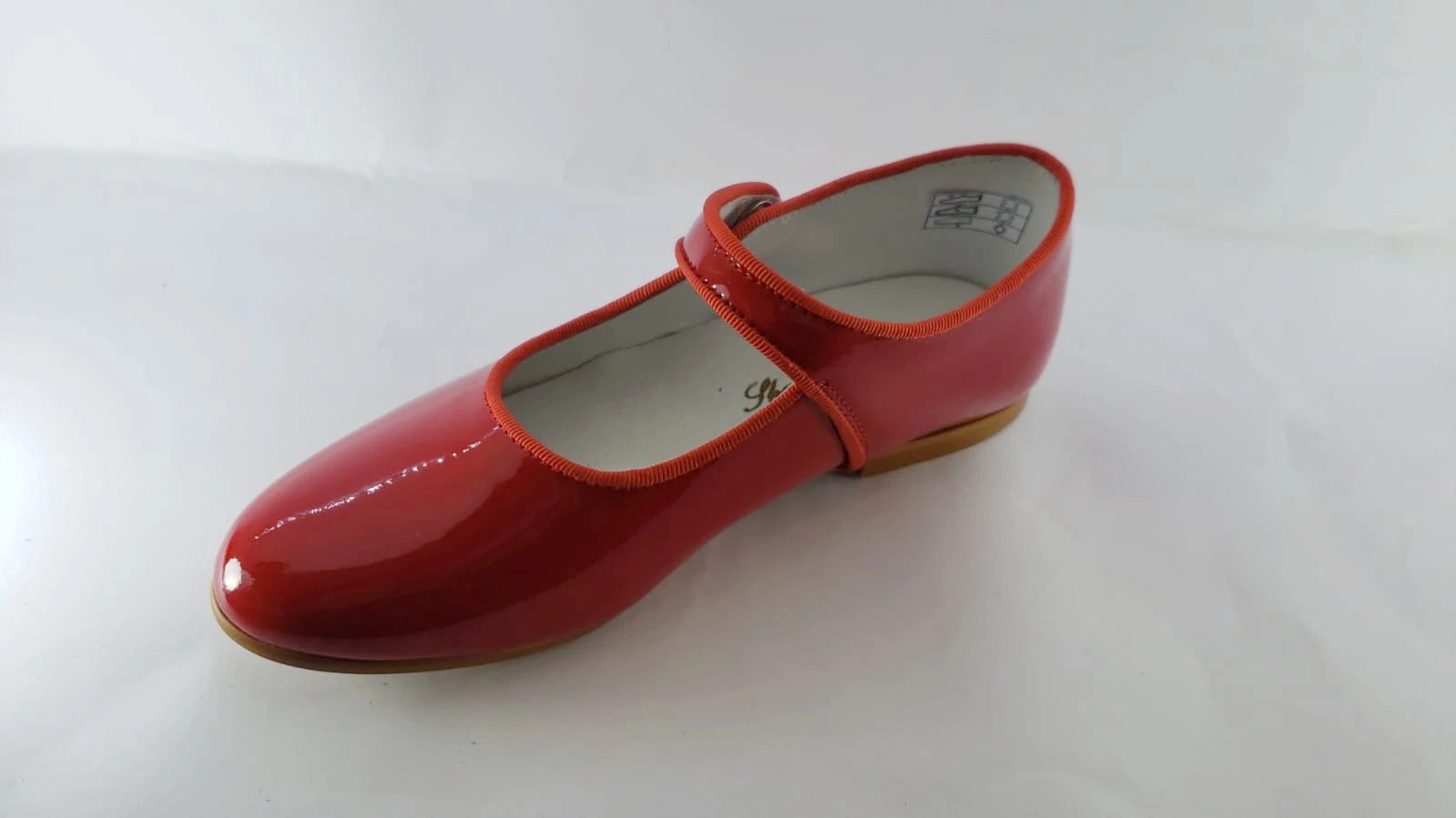 Shawn & Jeffery Red Patent Leather Girls Button Mary Jane