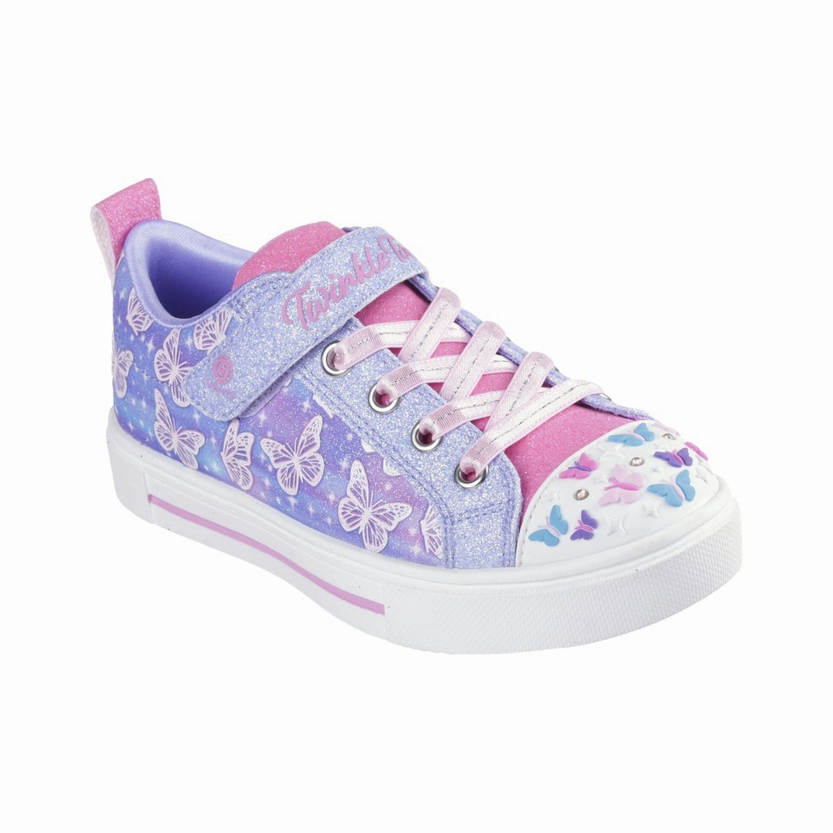 Skechers Girl's (Preschool) 314813LLVMT Twinkle Toes: Twinkle Sparks - Ombre Flutter Lavender/Multi