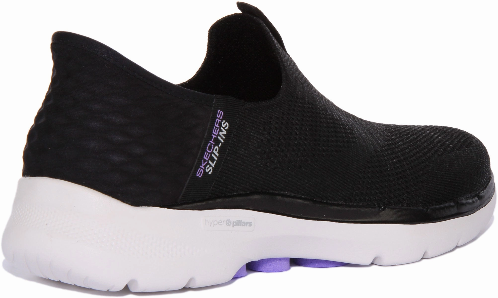 Skechers Go Walk 6 Slip Ins Black White For Women