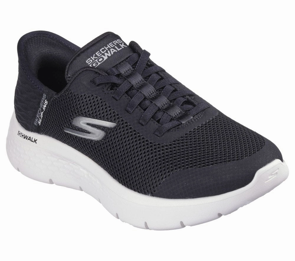 Skechers Women's Slip-ins GO WALK Flex Grand Entry - Black/White