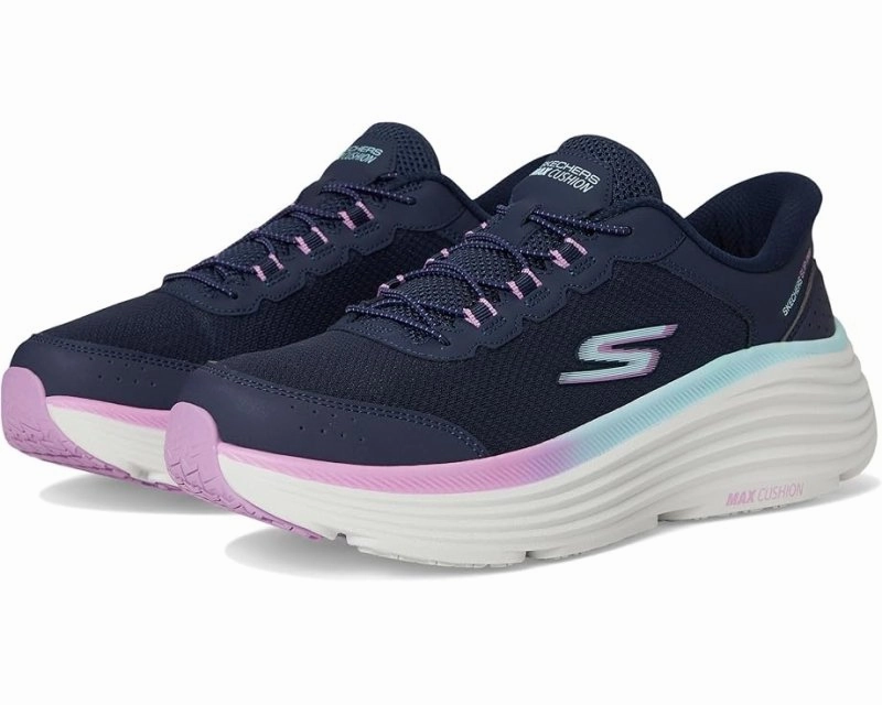 Skechers Women's Slip-ins Max Cushioning Endeavour Cardova - Navy/Purple