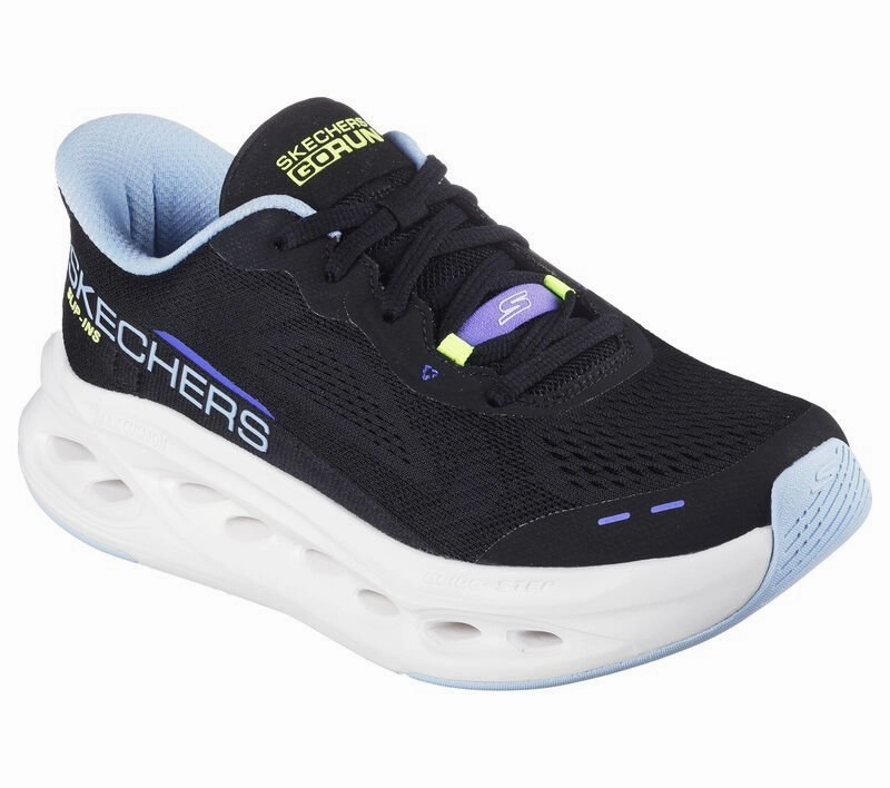 Skechers Women's Slip-ins Max Cushioning Glide-Step - Black/Blue