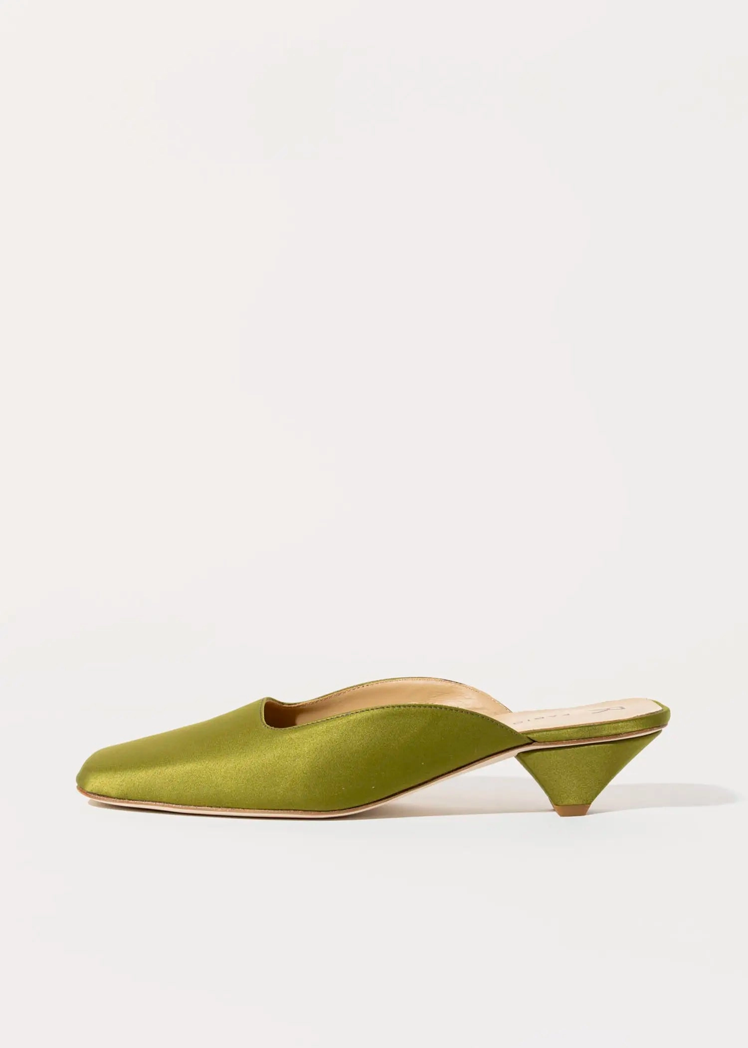 Square Toe Satin Mule