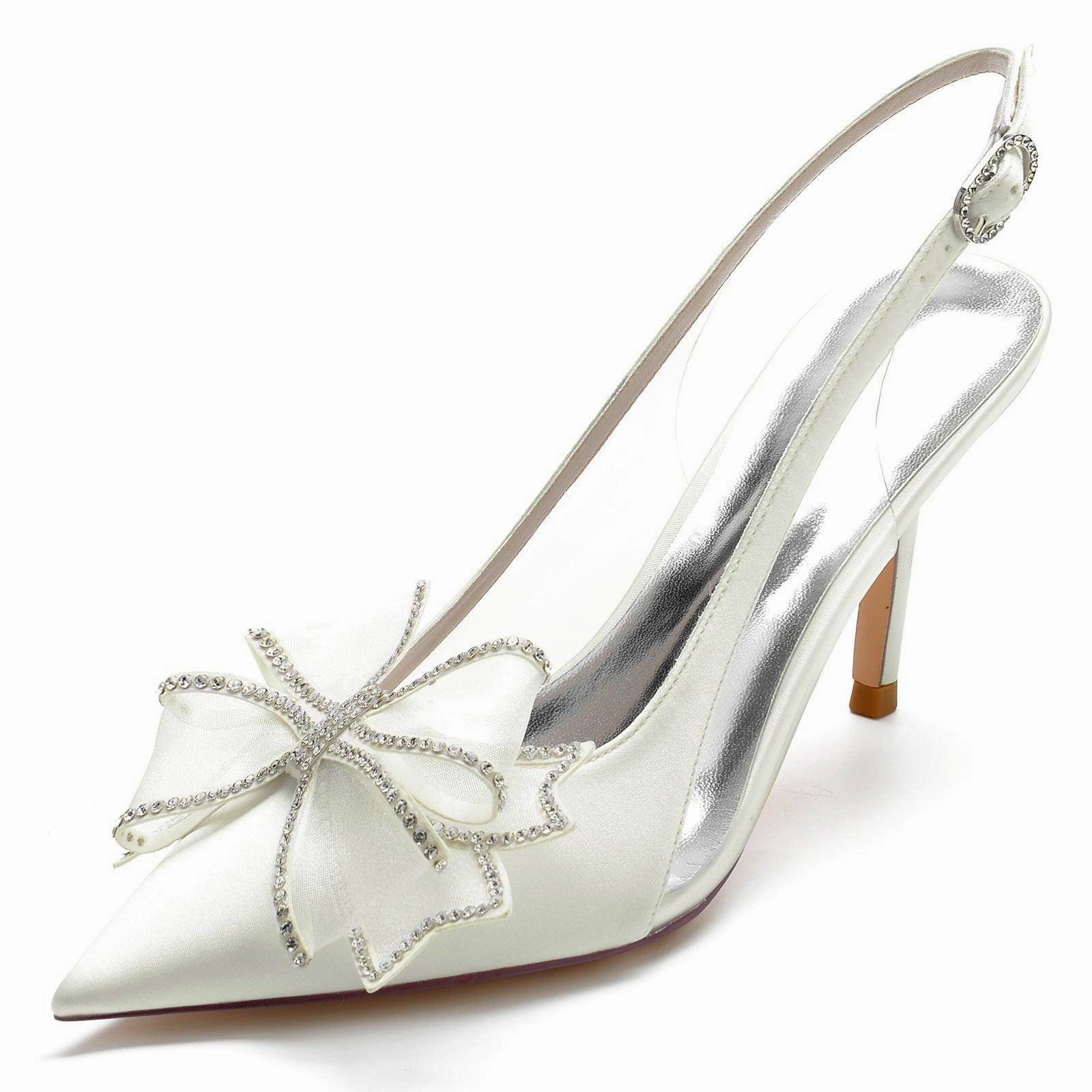 Stiletto Heel 8.5cm Silk-Like Lace Shoes CK0168