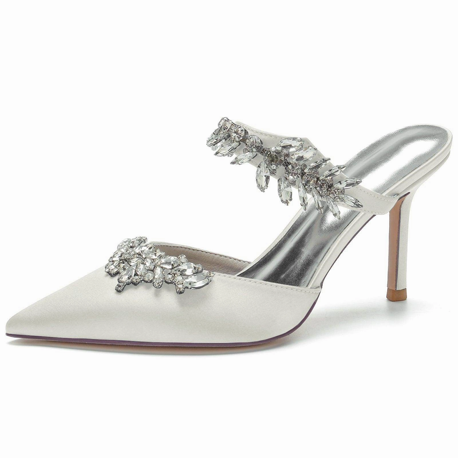 Stiletto Heel 8.5cm Silk-Like Shoes CK0158