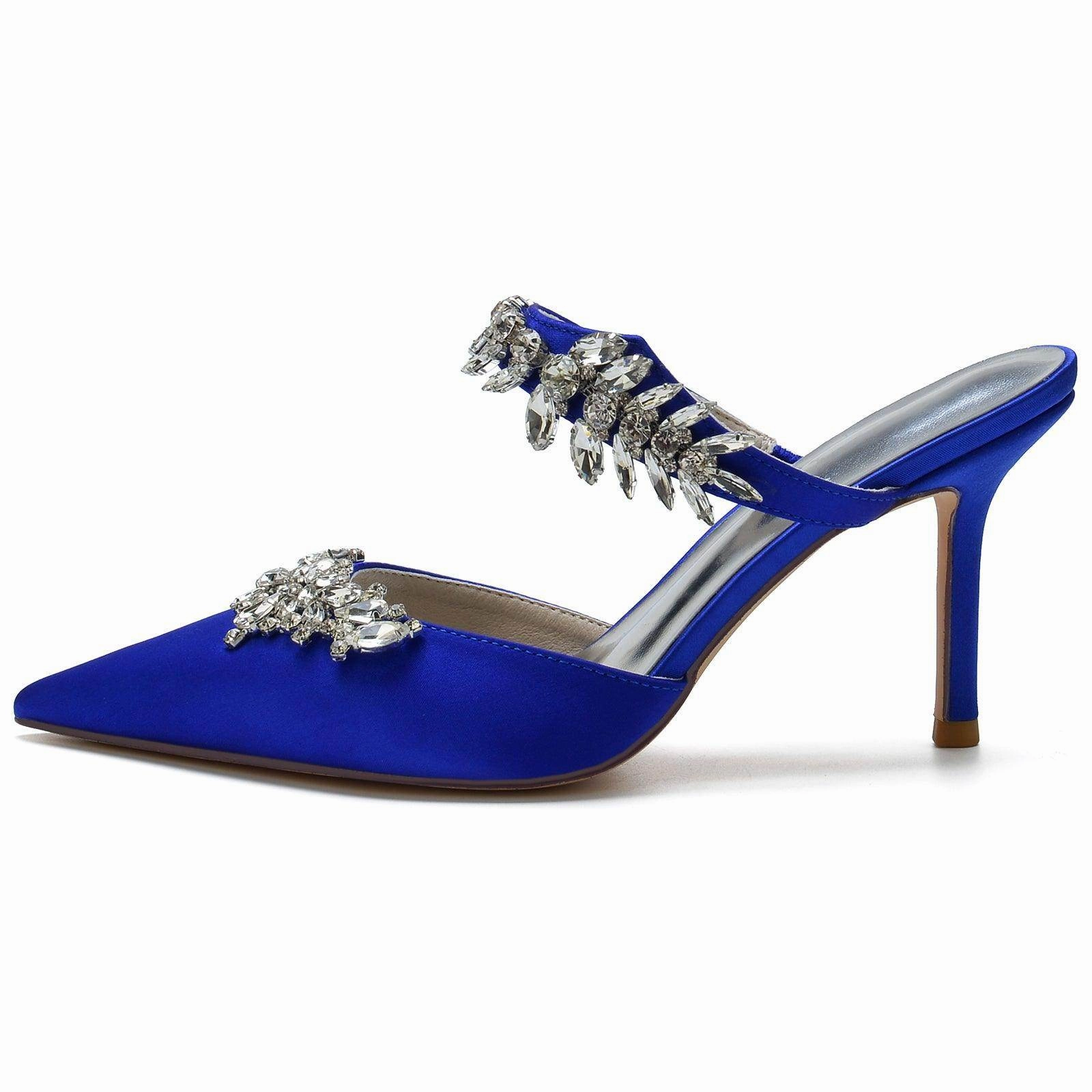 Stiletto Heel 8.5cm Silk-Like Shoes CK0158